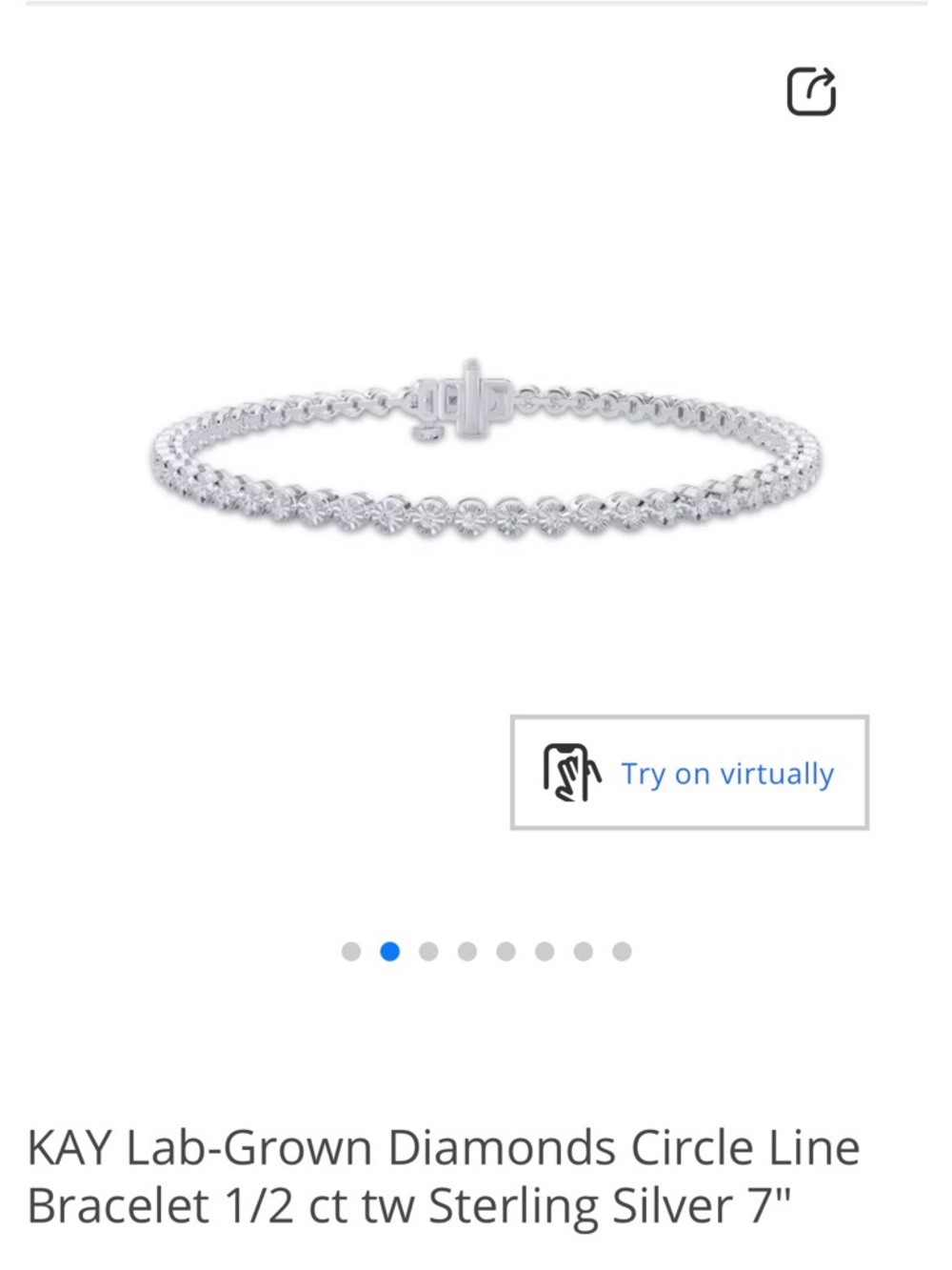 Lab-Grown Diamond Tennis Bracelet